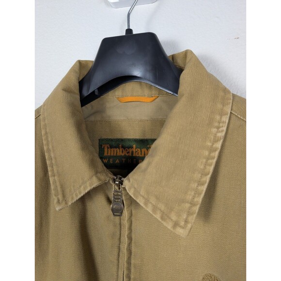 Timberland Weathergear Vintage Y2K 2003 Tan Cotton Canvas 11450 Work Jacket Sz M - Picture 6 of 16